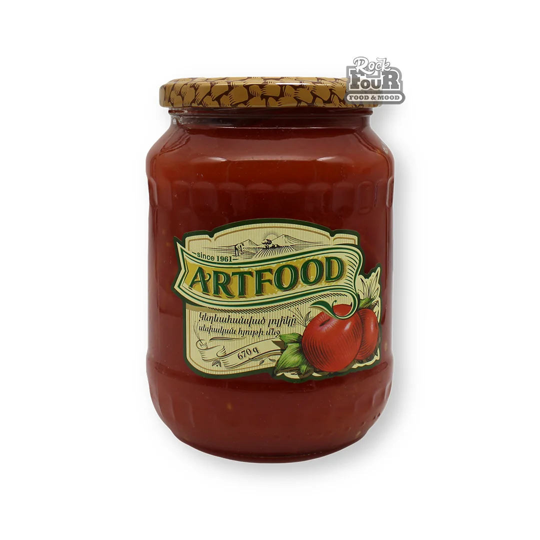 Tomatoes in their own juice "Artfood" peeled 670g
